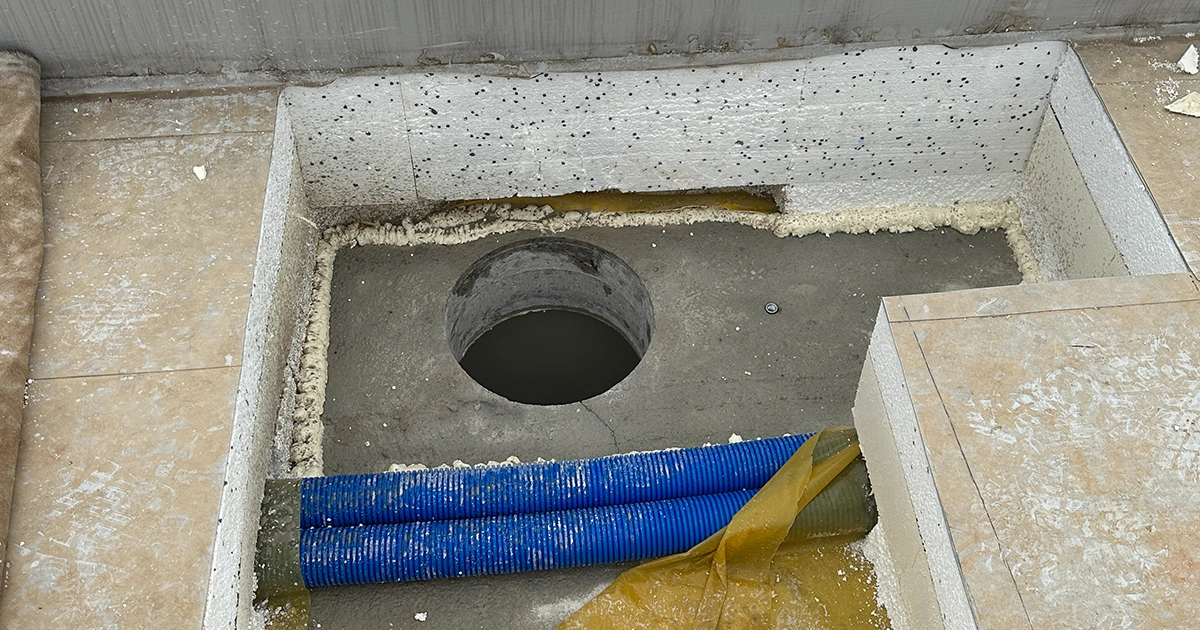 Wiercenie otworów w stropie